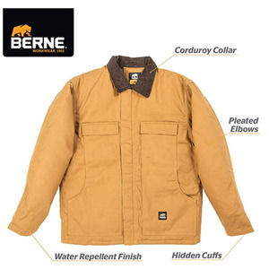 NEW! BERNE ORIGINAL INSULATED CHORE COAT, LARGE